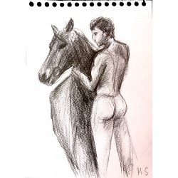 Male Nude Art: Drawings and Erotic Abstractions by Marina Stognieva